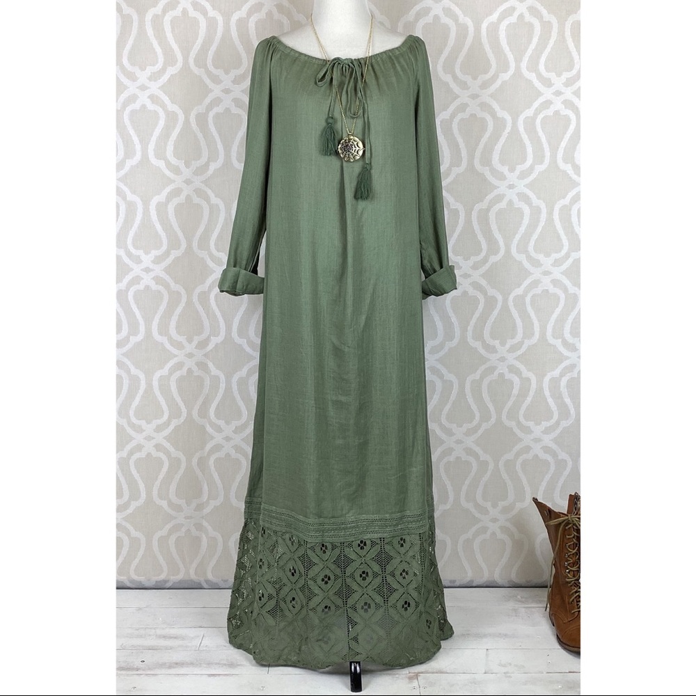 Greta Natural Fibers Flax Lagenlook Maxi - Picture 8 of 8